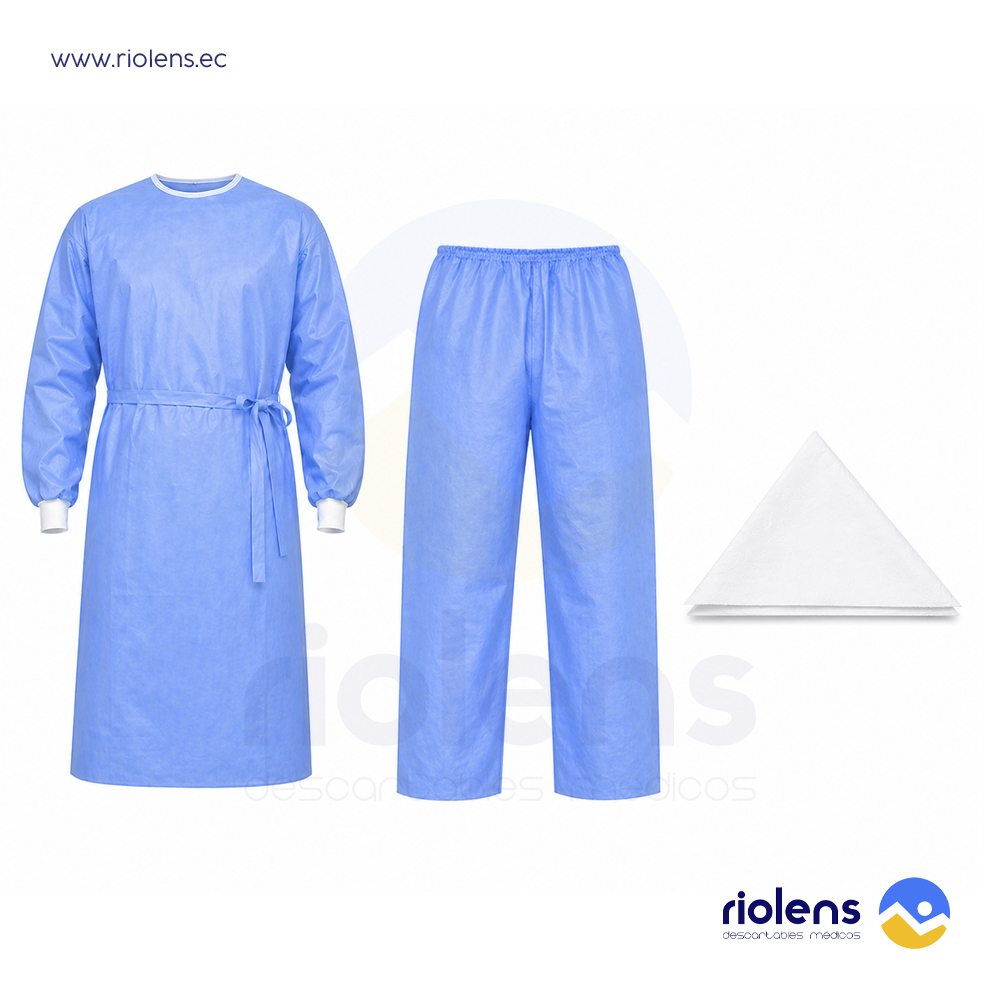 Traje Básico Estéril (Bata + Pantalón + Toalla)